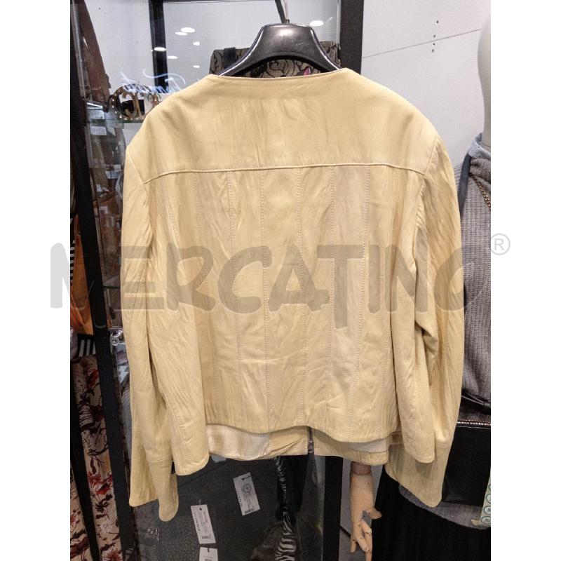 GIACCA D MADELEINE PELLE GIA SPALLINE IMBOTTITE | Mercatino dell'Usato Roma eur 2