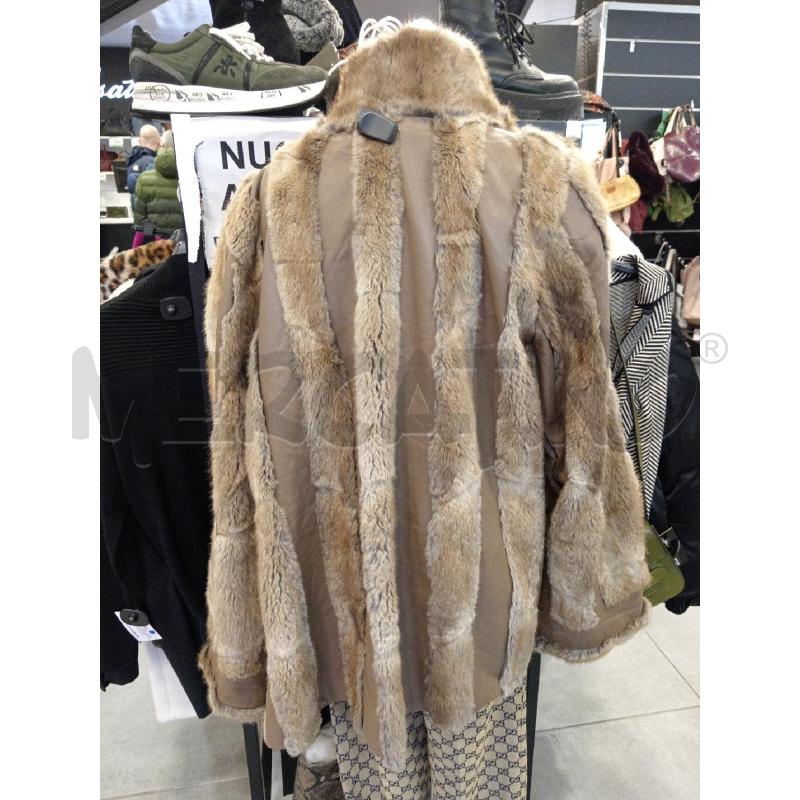GIACCA D PELLICCIA LAPIN CON PELLE  | Mercatino dell'Usato Roma eur 3