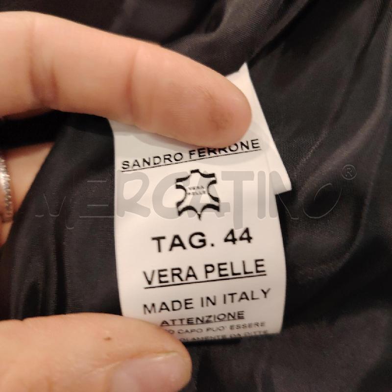 GIACCA D SANDRO FERRONE NE PELLE BOTT ARG  | Mercatino dell'Usato Roma eur 2