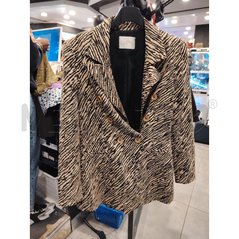 GIACCA D SOALLURE ZEBRATO MARRONE | Mercatino dell'Usato Roma eur 1