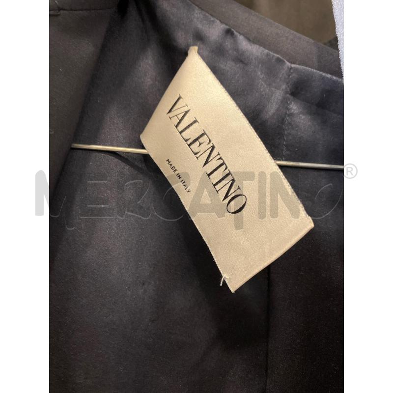 GIACCA D VALENTINO BLU SCURO LOGO TASCHE | Mercatino dell'Usato Roma eur 2