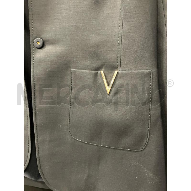 GIACCA D VALENTINO BLU SCURO LOGO TASCHE | Mercatino dell'Usato Roma eur 3