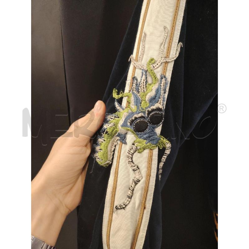 GIACCA GUCCI CAMPIONARIO VELLUTO BLU NAVY DRAGHI CINESI | Mercatino dell'Usato Roma eur 2