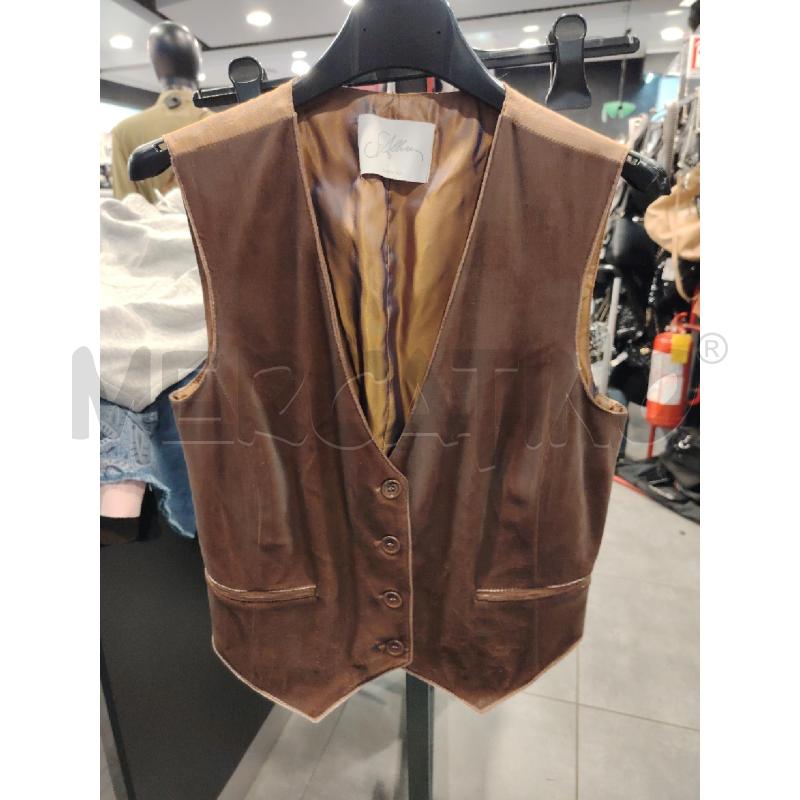 GILET D SOALLURE MARRONE LUCIDO | Mercatino dell'Usato Roma eur 1