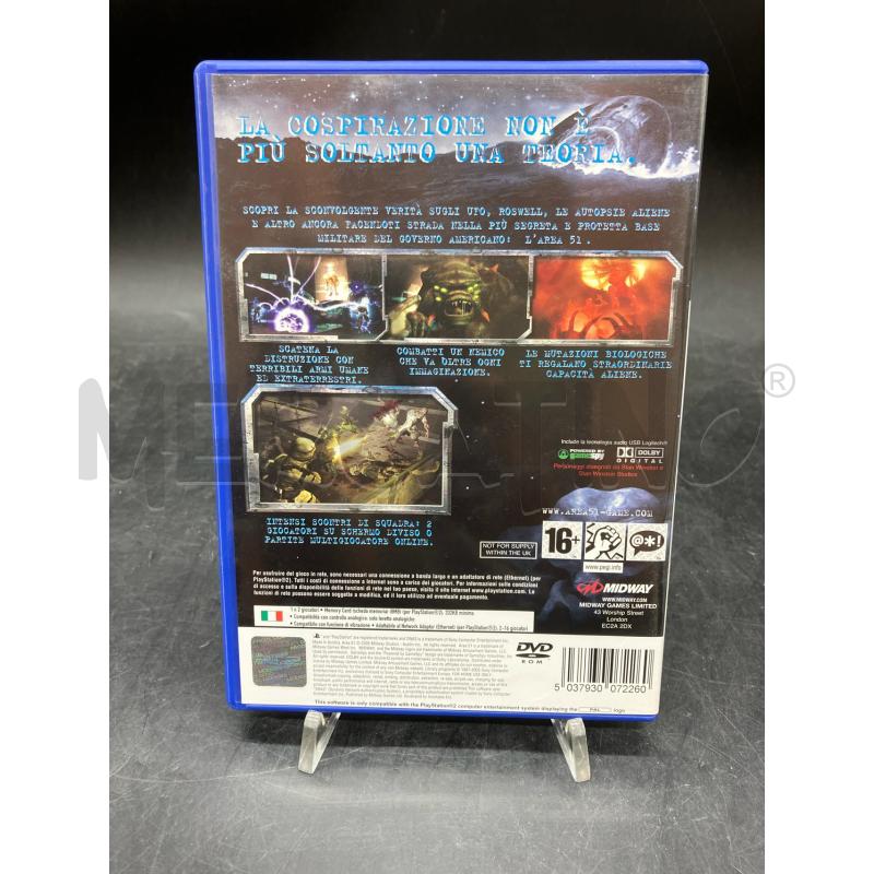 GIOCHI PS2 AREA-51 | Mercatino dell'Usato Roma eur 2