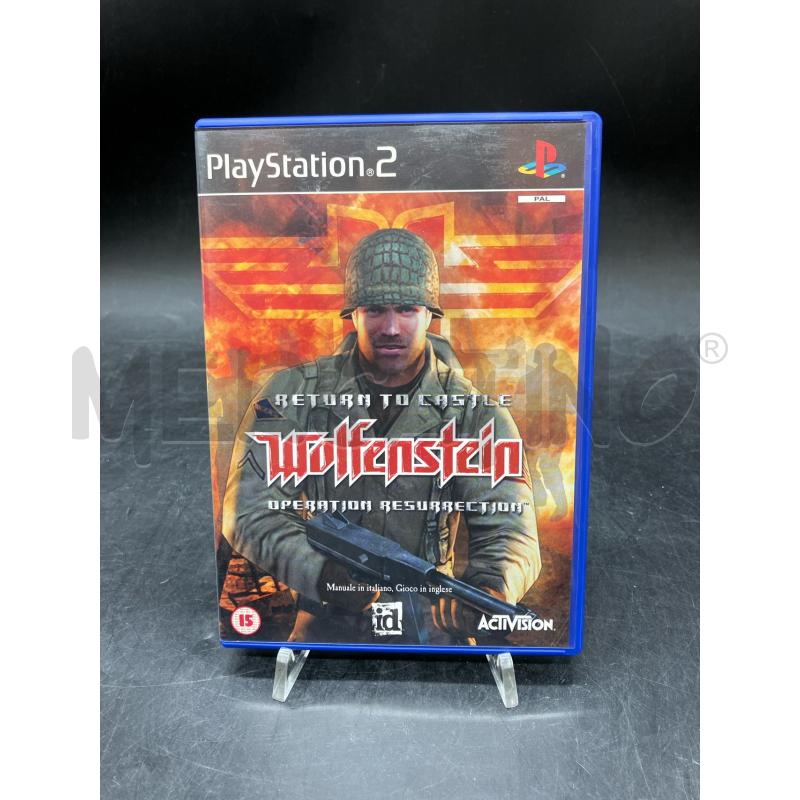 GIOCHI PS2 WOLFENSTEIN | Mercatino dell'Usato Roma eur 1