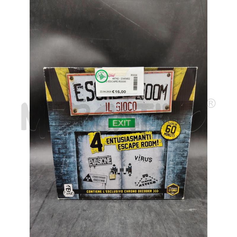 GIOCO ESCAPE ROOM | Mercatino dell'Usato Roma eur 1