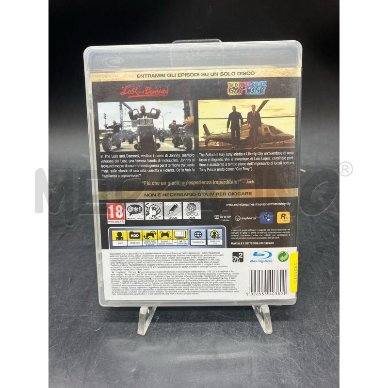 GIOCO PS3 GRAND THEFT AUTO EPISODES FROM LIBERTY CITY | Mercatino dell'Usato Roma eur 2