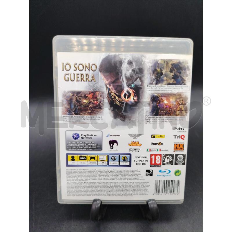 GIOCO PS3 SPACEMARINE | Mercatino dell'Usato Roma eur 2