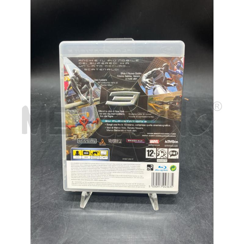 GIOCO PS3 SPIDERMAN 3 | Mercatino dell'Usato Roma eur 2