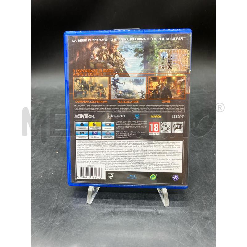 GIOCO PS4 CALL OF DUTY BLACK OPS III | Mercatino dell'Usato Roma eur 2