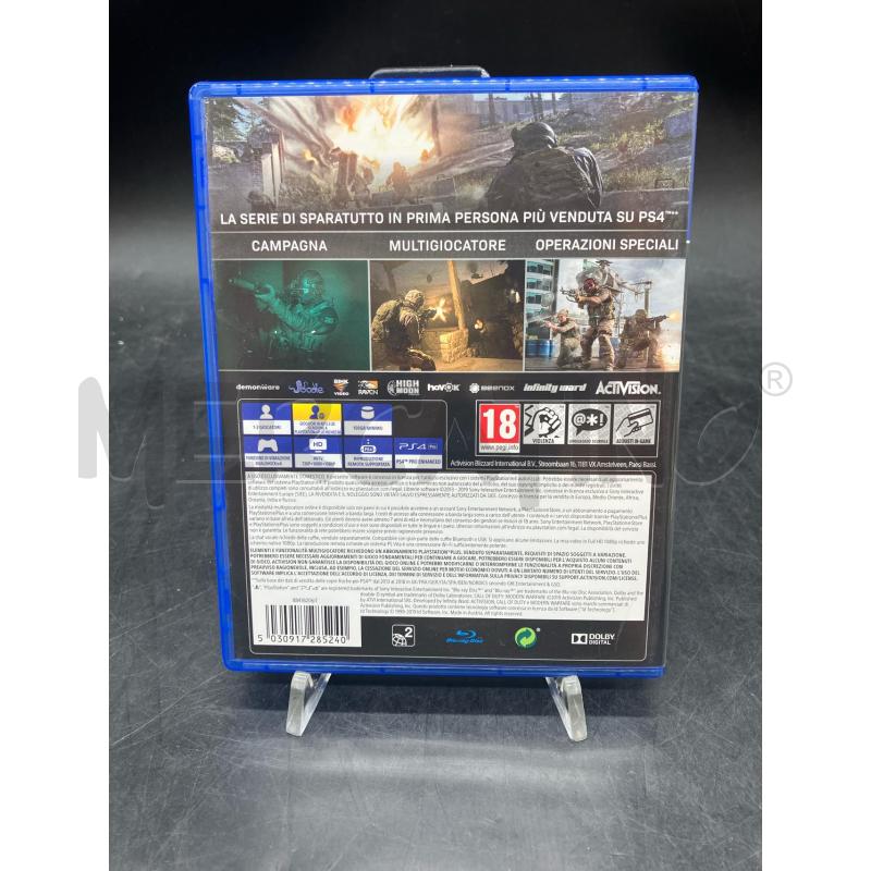 GIOCO PS4 CALL OF DUTY MODERN WARFARE | Mercatino dell'Usato Roma eur 2