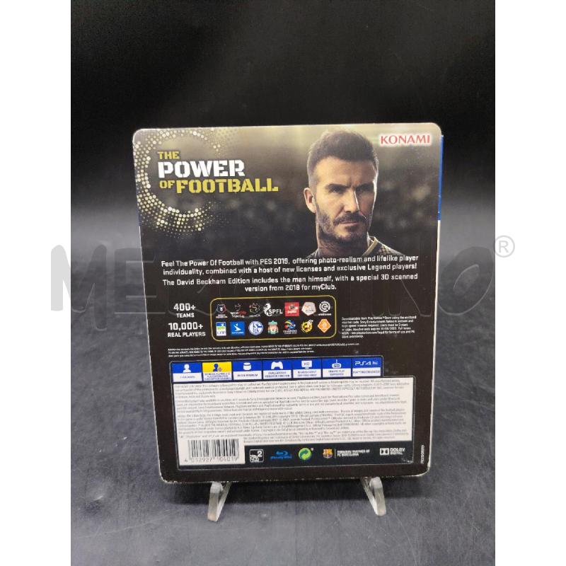 GIOCO PS4 PES 2019 DAVID BECKHAM EDITION | Mercatino dell'Usato Roma eur 2