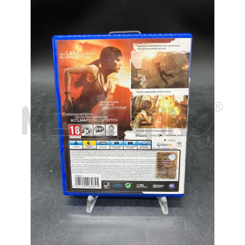 GIOCO PS4 TOMB RAIDER DEFINITIVE EDITION | Mercatino dell'Usato Roma eur 2