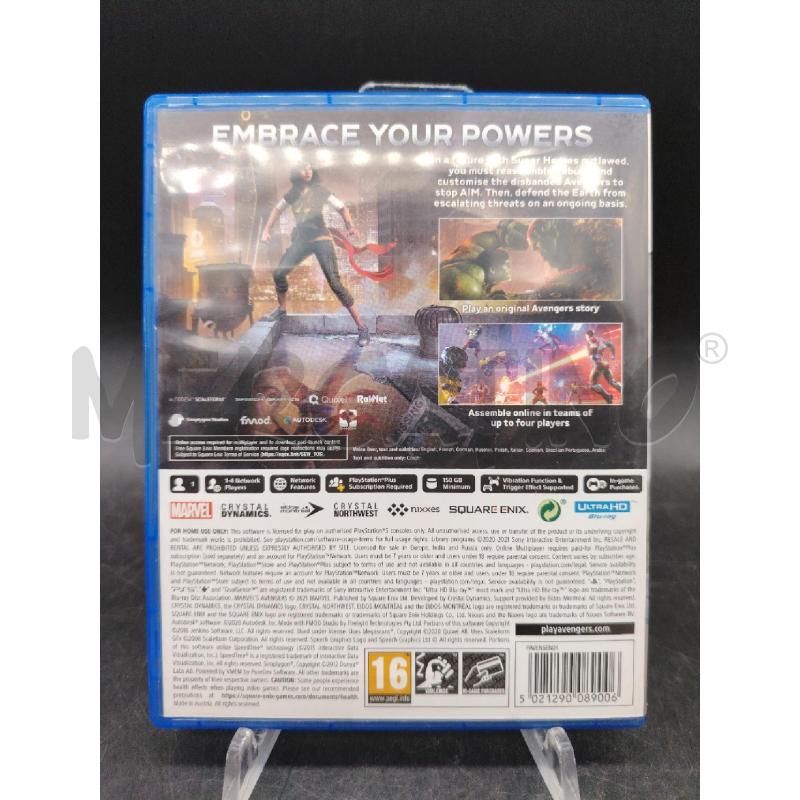 GIOCO PS5 AVENGERS | Mercatino dell'Usato Roma eur 2