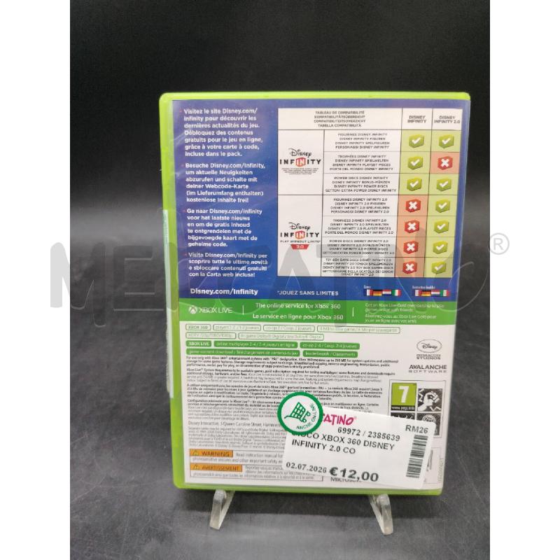 GIOCO XBOX 360 DISNEY INFINITY 2.0 CON BASE | Mercatino dell'Usato Roma eur 2