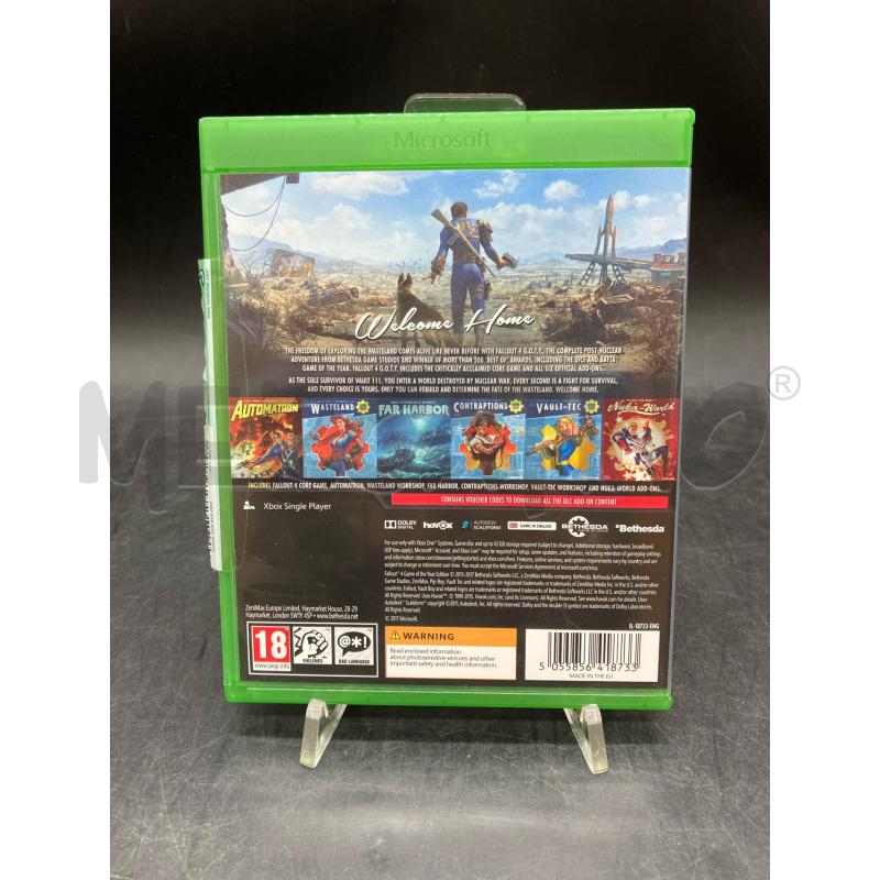 GIOCO XBOX FALLOUT 4 GOTY | Mercatino dell'Usato Roma eur 2