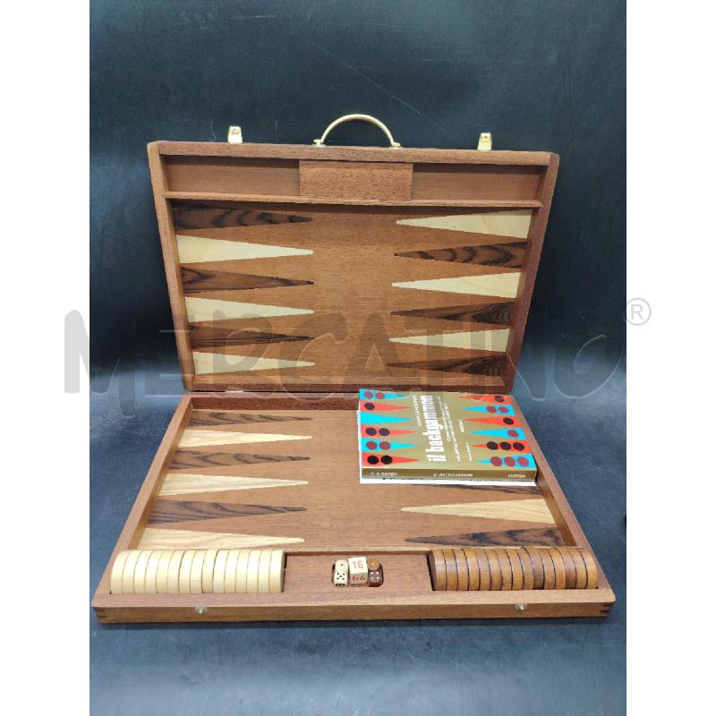GIOCO  BACKGAMMON SCATOLA LEGNO | Mercatino dell'Usato Roma eur 1