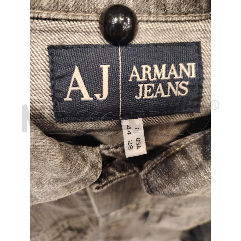 GIUBBINO D ARMANI JEANS DENIM GRI  | Mercatino dell'Usato Roma eur 2