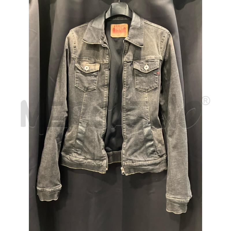 GIUBBINO D REPLAY DENIM GRI DETT NE  | Mercatino dell'Usato Roma eur 1