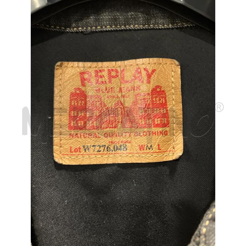 GIUBBINO D REPLAY DENIM GRI DETT NE  | Mercatino dell'Usato Roma eur 2