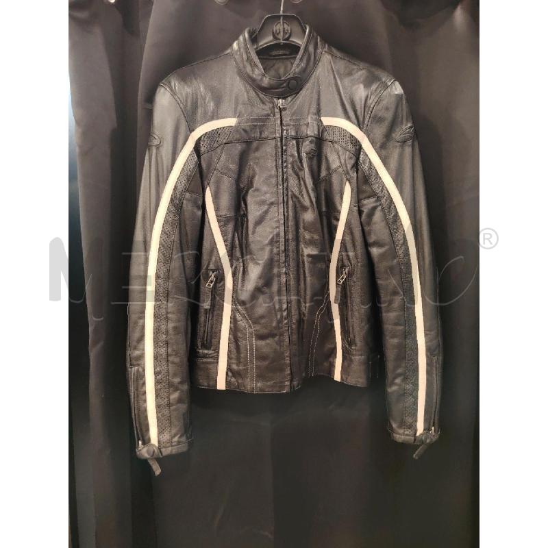 GIUBBOTTO MOTO AXO NERO PELLE RIGHE BIA | Mercatino dell'Usato Roma eur 1