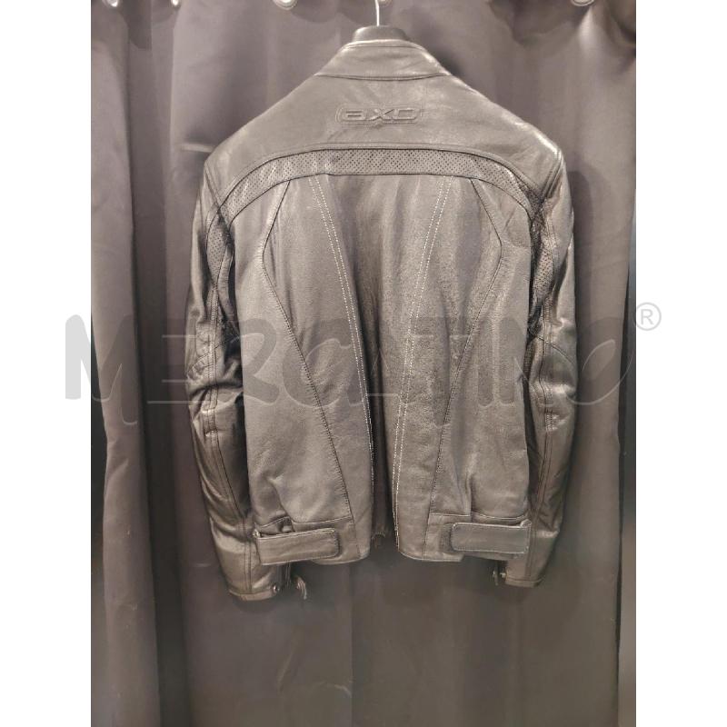 GIUBBOTTO MOTO AXO PELLE NERO RIGHE BIA | Mercatino dell'Usato Roma eur 3