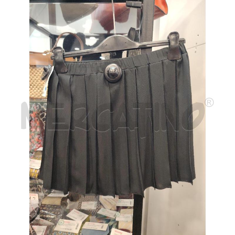 GONNA CARLA G SETA ACETATO NERO PLISSE | Mercatino dell'Usato Roma eur 2