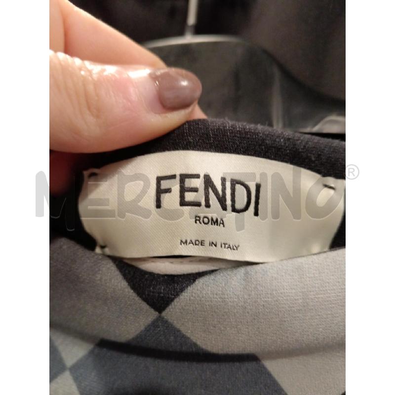 GONNA FENDI FANTASIA SCACCHIERA ILLUSION | Mercatino dell'Usato Roma eur 3