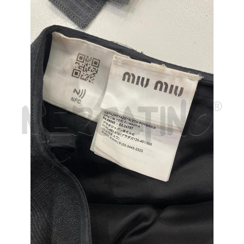 GONNA MIU MIU GRI QUADRETT | Mercatino dell'Usato Roma eur 4