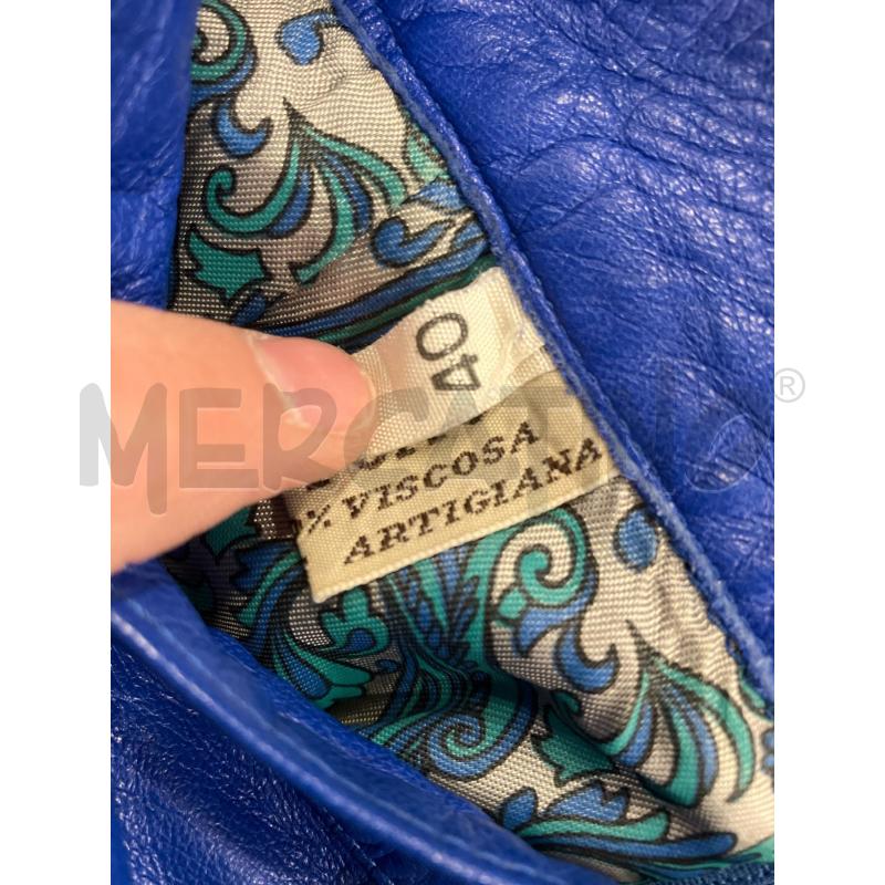 GONNA PELLE BLU ELETTRICO | Mercatino dell'Usato Roma eur 3