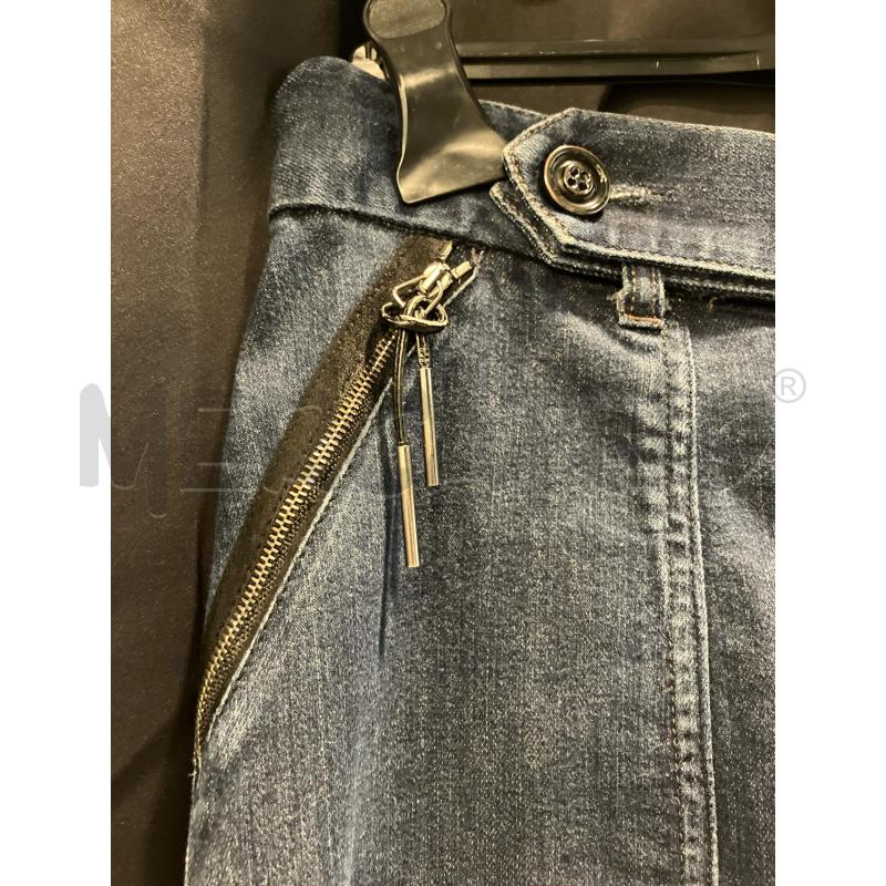 GONNA SPORTMAX DENIM SCURO CERNIERE | Mercatino dell'Usato Roma eur 2