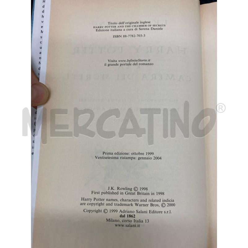 HARRY POTTER E LA CAMERA DEI SEGRETI | Mercatino dell'Usato Roma eur 3