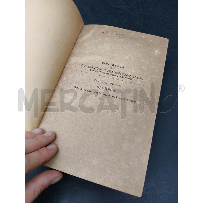 HAUBNER MALATTIE INTERNE ED ESTERNE DEGLI ANIMALI DOMESTICI 1886 | Mercatino dell'Usato Roma eur 3