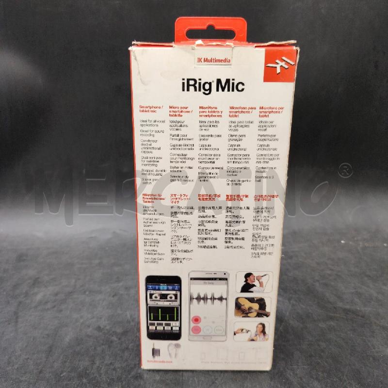 IK MULTIMEDIA IRIG MIC | Mercatino dell'Usato Roma eur 2