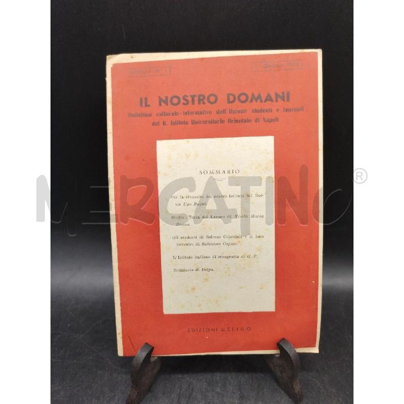 IL NOSTRO DOMANI 1945 | Mercatino dell'Usato Roma eur 1