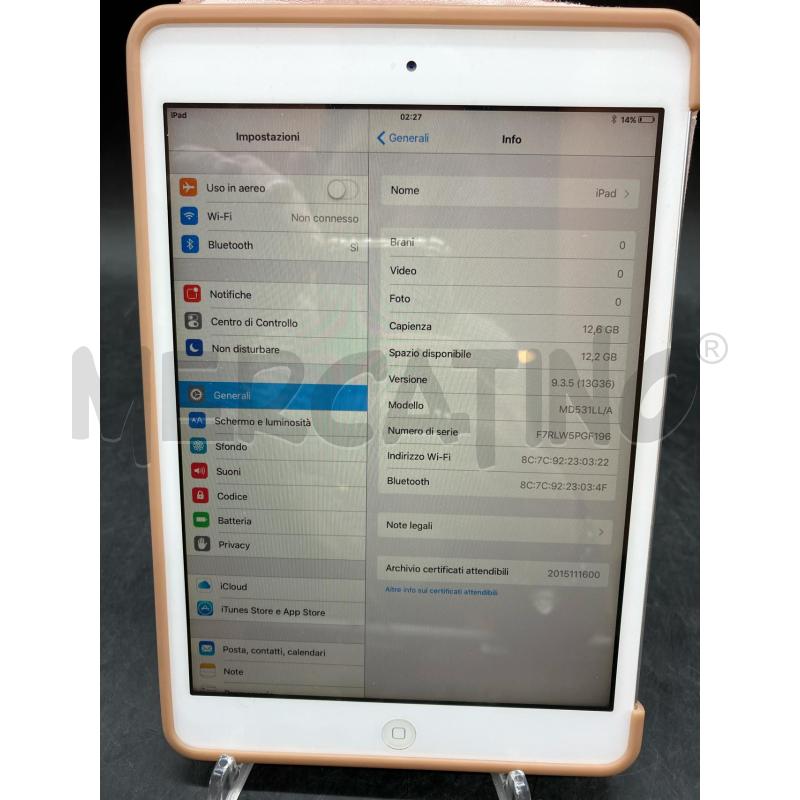 IPAD MINI A1432 | Mercatino dell'Usato Roma eur 2