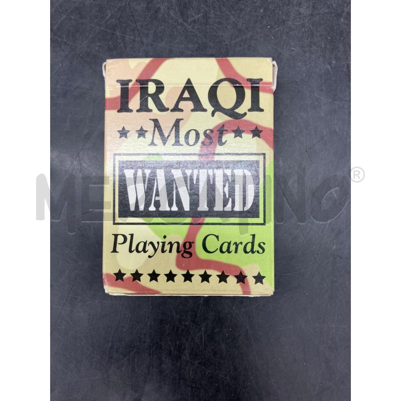 IRAQI MOST WANTED PLAYING CARDS | Mercatino dell'Usato Roma eur 1