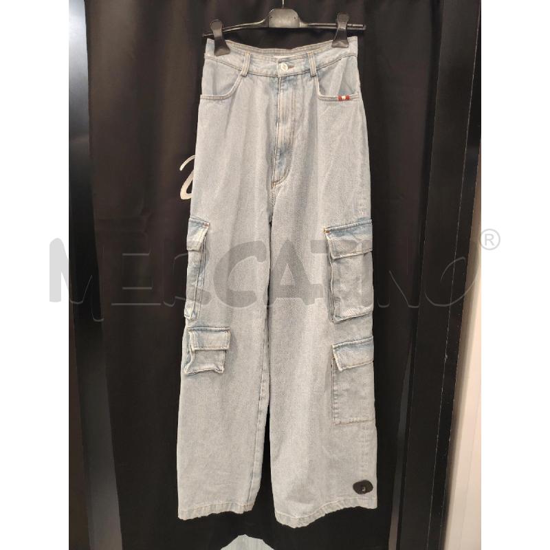 JEANS DONNA AMISH CARGO CHIARO | Mercatino dell'Usato Roma eur 1