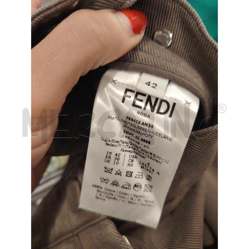 JEANS D FENDI MARR CARGO ZIP LOGATE DOR | Mercatino dell'Usato Roma eur 3