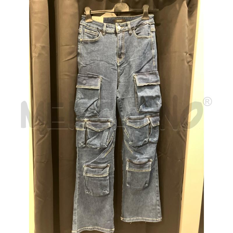 JEANS D IMIMY CARGO BLU ETICHETTA | Mercatino dell'Usato Roma eur 1