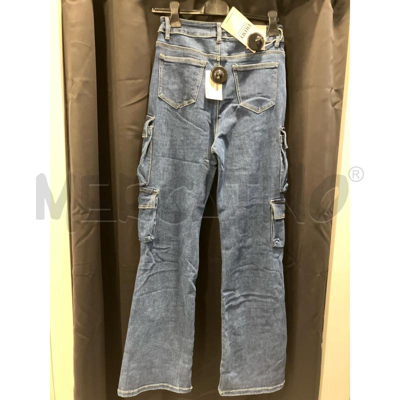 JEANS D IMIMY CARGO BLU ETICHETTA | Mercatino dell'Usato Roma eur 3