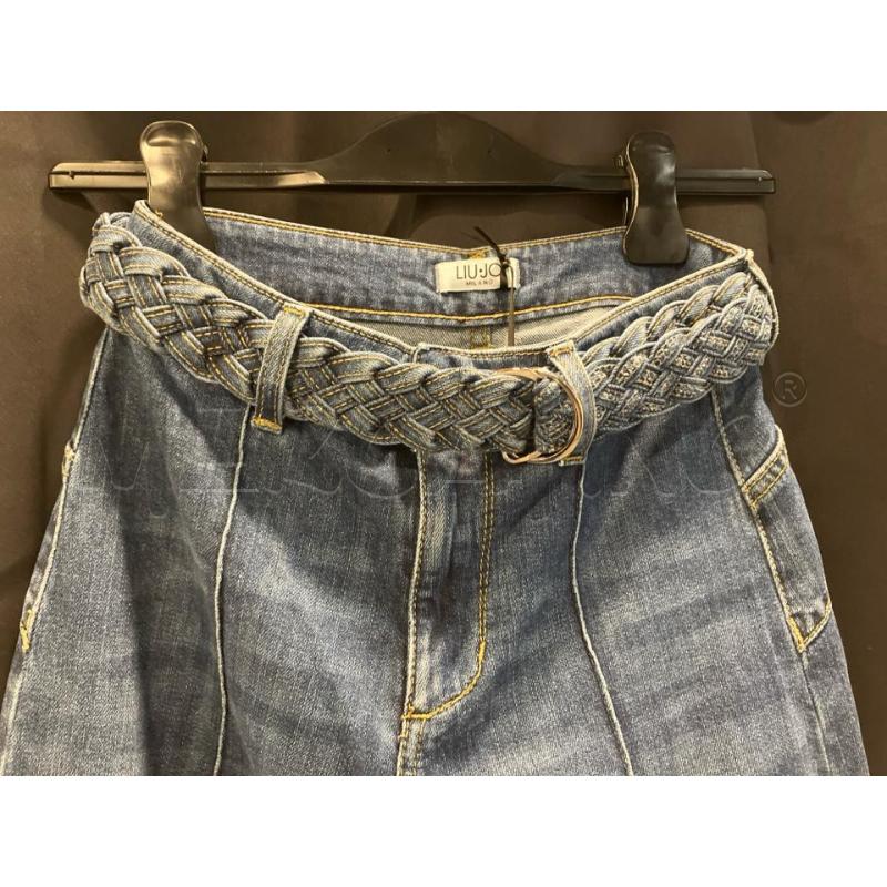 JEANS D LIUJO SLAVATO SCU + CINTA INTRECCIATA CARTELLINO | Mercatino dell'Usato Roma eur 2