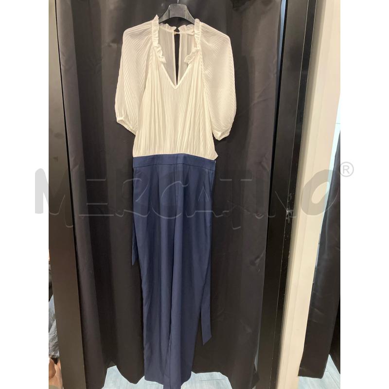 JUMPSUIT NAF NAF BLU SOPRA BIA PLISSE CARTELL  | Mercatino dell'Usato Roma eur 1
