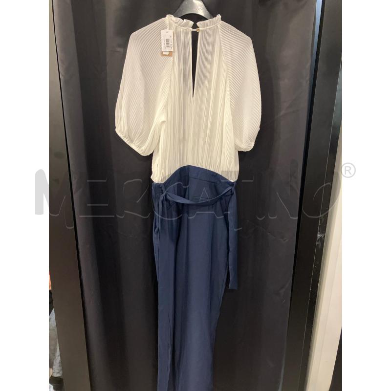 JUMPSUIT NAF NAF BLU SOPRA BIA PLISSE CARTELL  | Mercatino dell'Usato Roma eur 5