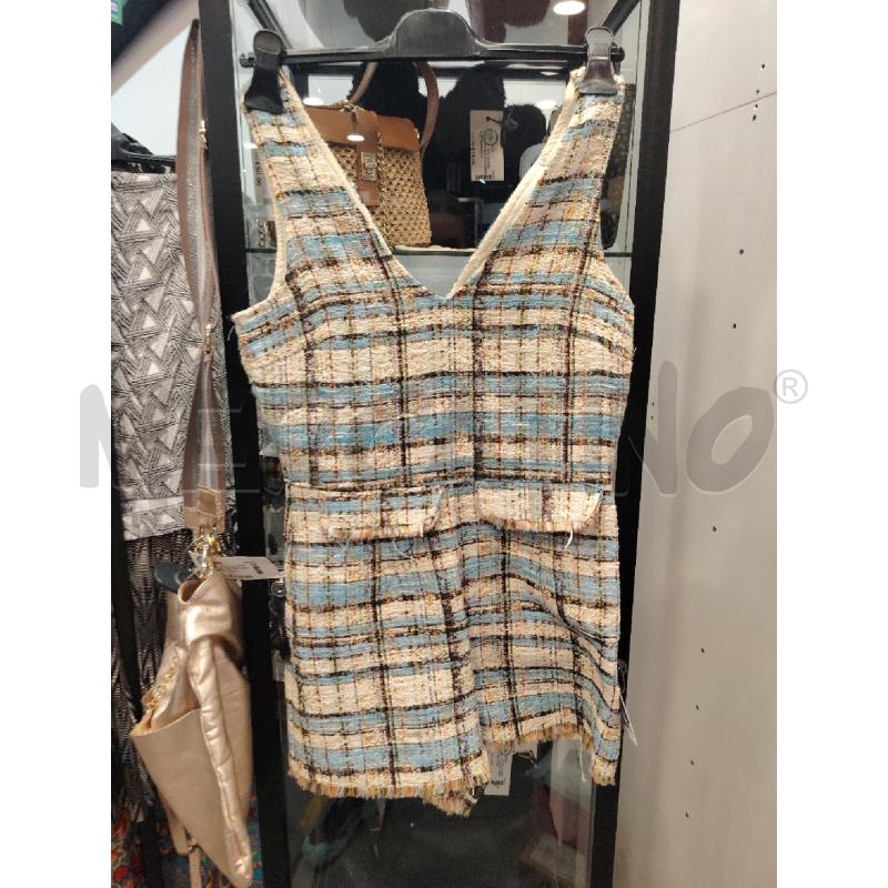 JUMPSUIT SOUVENIR TWEED BIA CEL | Mercatino dell'Usato Roma eur 1
