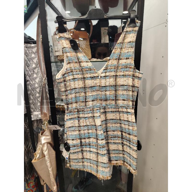 JUMPSUIT SOUVENIR TWEED BIA CEL | Mercatino dell'Usato Roma eur 3