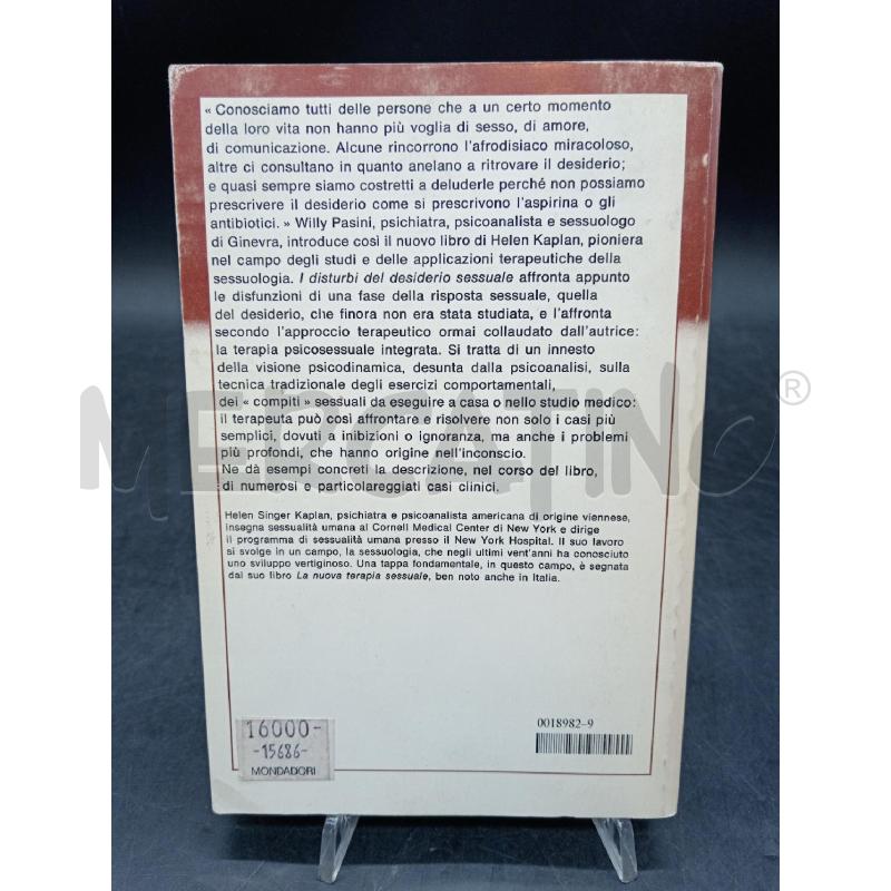 KAPLAN I DISTURBI DEL DESIDERIO SESSUALE | Mercatino dell'Usato Roma eur 2
