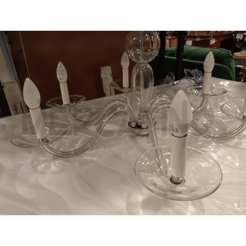 LAMPADARIO 6L CRIST | Mercatino dell'Usato Roma eur 2