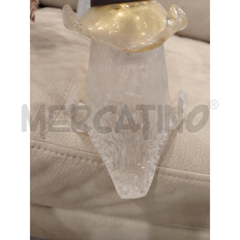 LAMPADARIO 8L MET FOGLIE | Mercatino dell'Usato Roma eur 2